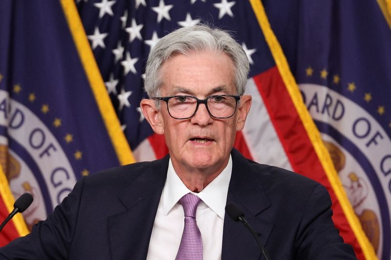 Fed’s Powell: Central bank forecasts don’t point to urgent action