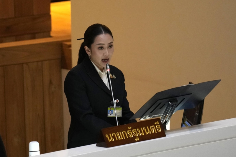 Thailand’s slumping economy is new leader Paetongtarn’s focus in her first parliamentary speech